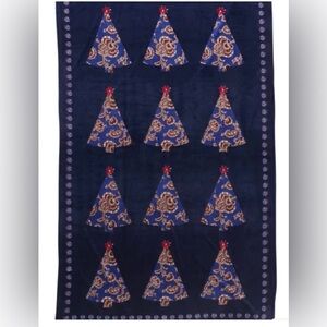Vera Bradley HOLIDAY TREE PEACOAT Fleece THROW BLANKET 50"x80" (New & Sealed)